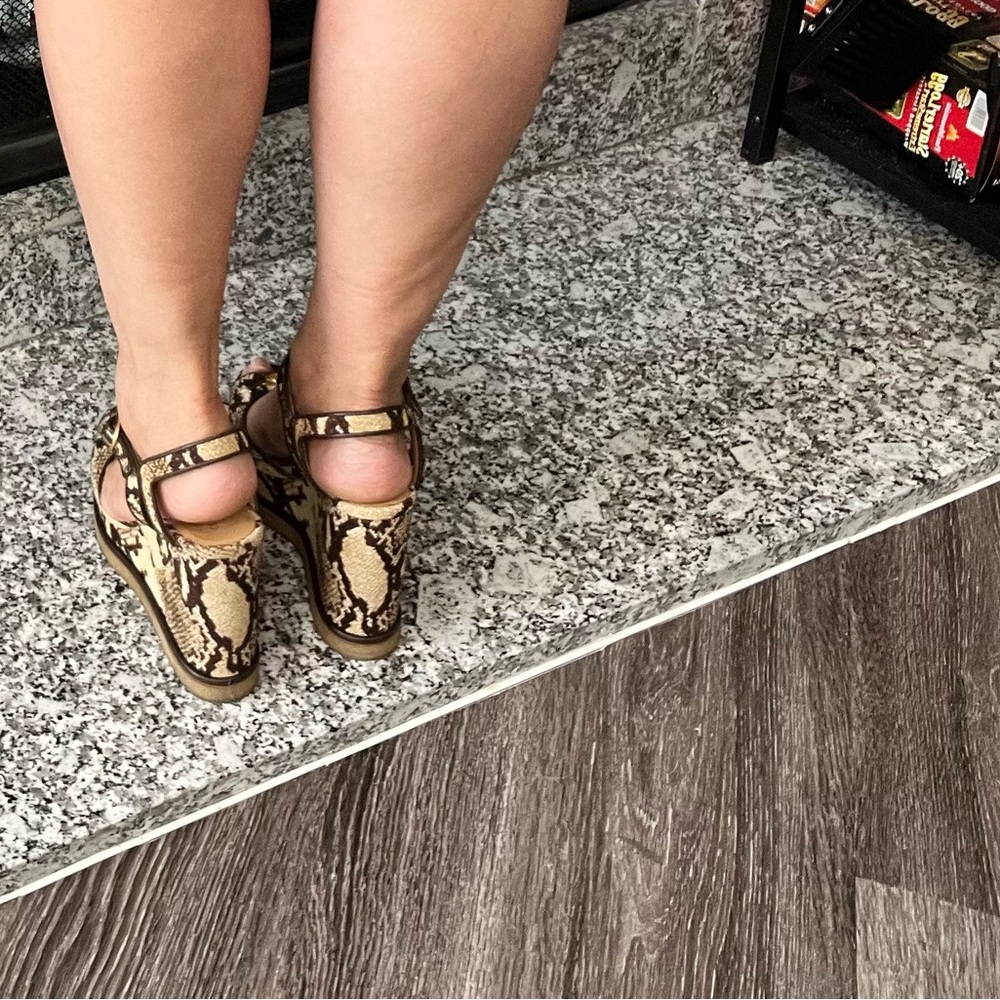 Celine Python Jacquard Wedges Size 40 - Picture 5 of 9